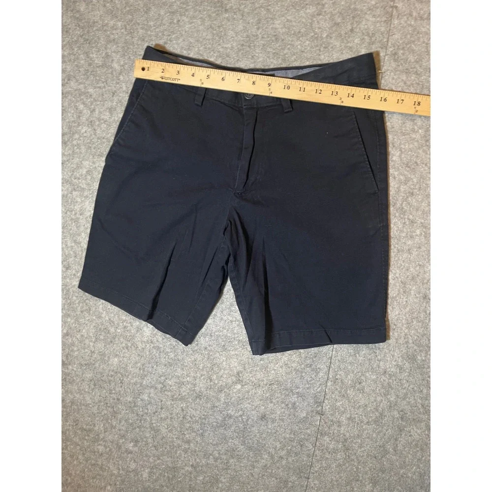 Banana Republic Aiden Shorts Mens 30 Navy Blue Slim Fit Chino Stretch Cotton